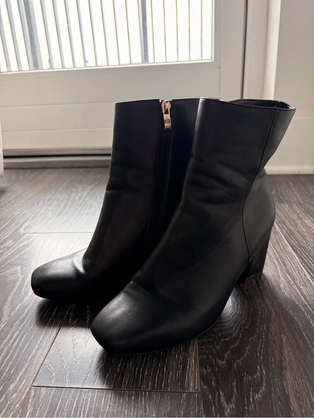 Women's Black Ankle Boots - Sleek Zip-Up Style